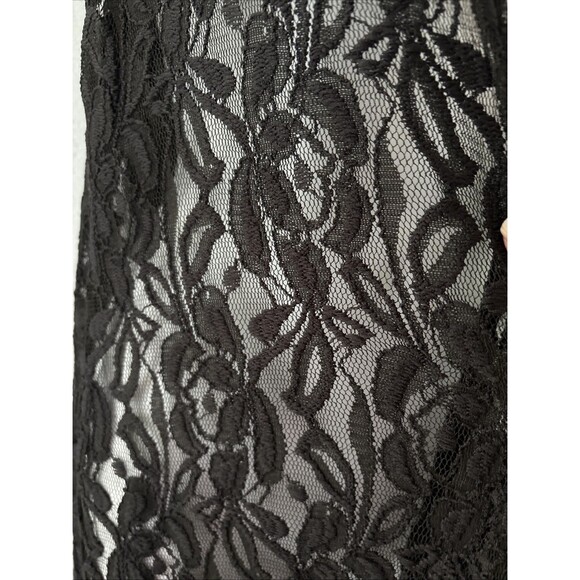 LuLaRoe Lace Open Front Duster Size S Black Cardigan Vest Rave Festival Witchy - Picture 14 of 14